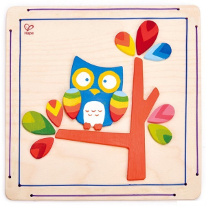 Kreativní sada - Vytvoř si obrázek, Sova (Hape)