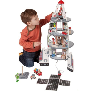 Vesmír - Dřevěná kosmická stanice raketa Discovery (Hape)
