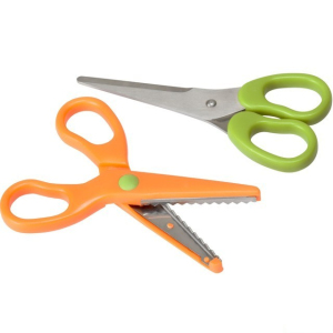 Nůžky - Sada 2ks, dětské rovné a cik-cak (Ikea)