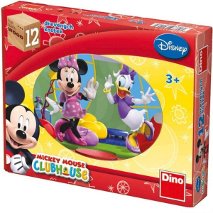 Kostky obrázkové 12ks - Mickeyho klubík (Dino)