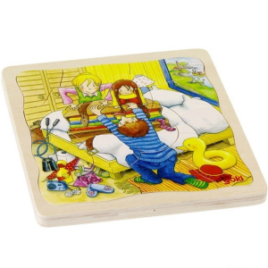 Puzzle vícevrstvé - Dovolená, 4 vrstvy, 44ks (Goki)