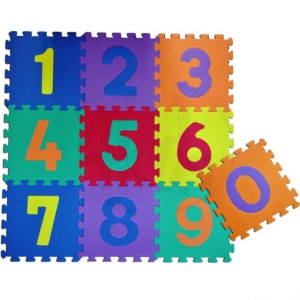 Puzzle pěnové - 30x30cm, 10ks, Čísla