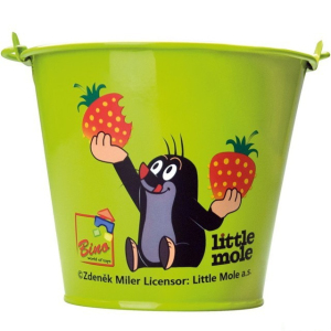 Zahradní nářadí - Kbelík zelený Krteček, kov (Bino)