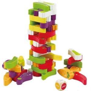 Jenga barevná - Zelenina, Společenská hra (Hape)