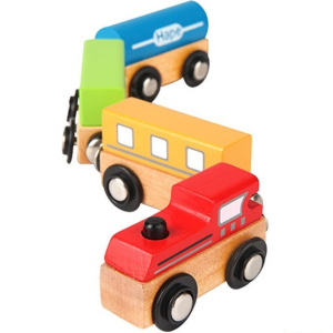 Vláčkodráha vláčky - Barevný vlak (Hape)