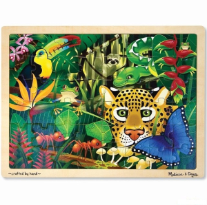 Puzzle na desce - Velké A3, Prales, 48ks (M&D)