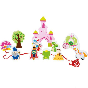 Navlékání tvarů - Hrací set, Pohádkový zámek (Small foot)