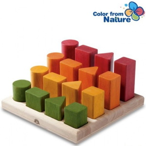 Vkládačka - Geometrické tvary velké na desce (Wonderworld)