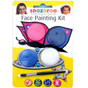 Snazaroo - Sada 3 barev na obličej, Motýl a princezna