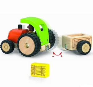 Auto - Miniworld, Traktor dřevěný (Wonderworld)
