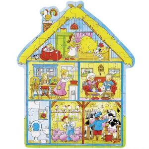 Puzzle dřevěné - Náš statek, 43ks (Goki)
