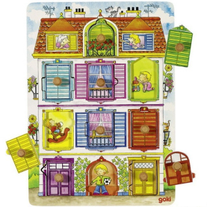Puzzle odkrývací - Naše vila, 10ks (Goki)