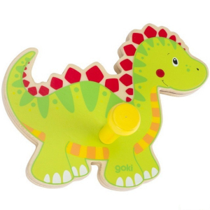 Věšák dřevěný - Jednověšák, Dinosaurus (Goki)
