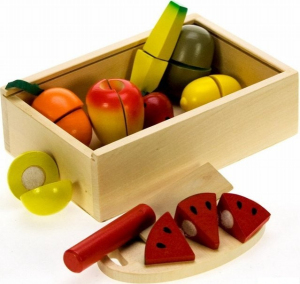 Krájení - Ovoce v bedýnce (Bigjigs)