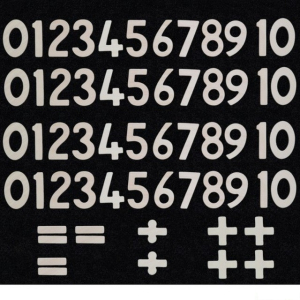 Hrací stěna - Dílky číslice, 60 dílků