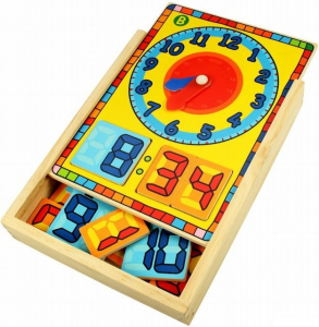 Hodiny - Digitální a ručičkové v krabičce (Bigjigs)