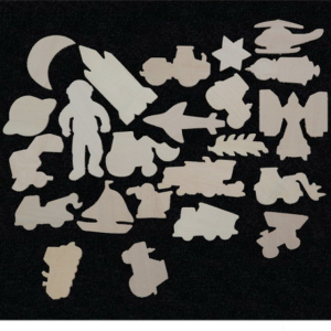 Hrací stěna - Dílky doprava a vesmír, 23 dílků