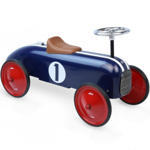 Odrážedlo kovové - Historické závodní auto, modré (Vilac)