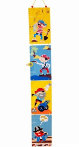 Metr dřevěný skládací - Piráti (Bigjigs)