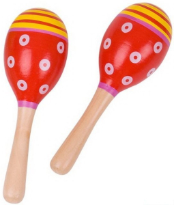 Hudba - Rumbakoule - Maracas, Junior červené (Bigjigs)