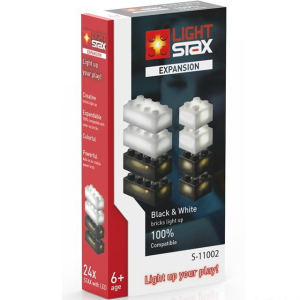 Light Stax - Rozšiřující set, černá, bílá