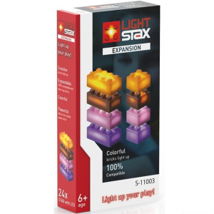 Light Stax - Rozšiřující set, oranžová, hnědá, fialová, růžová