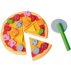 Krájení - Pizza na prkénku (Bigjigs)