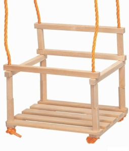 Houpačka - S ohrádkou přírodní (Woody)