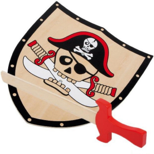 Dětská zbraň - Pirátský štít a meč Barbaros (Small foot)