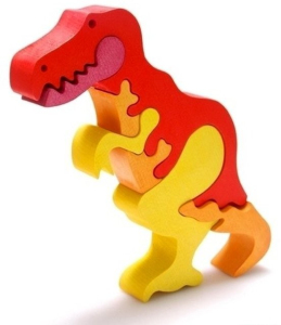 Puzzle z masivu - Velké, T-Rex (Fauna)