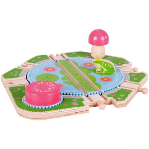 Vláčkodráha točna - Velká Lilypad (Bigjigs)