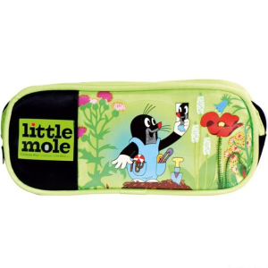 Školní potřeby - Pouzdro na pastelky, Krtek zelené (Bino)