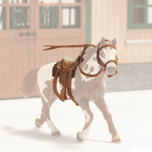 Schleich - Koňský postroj, Sedlo westernové + uzda
