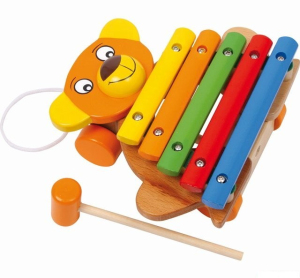 Hudba - Xylofon, Medvěd tahací na kolečkách (Legler)