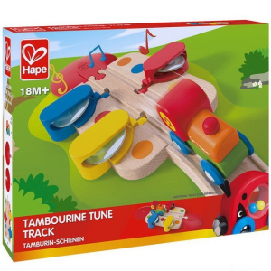 Vláčkodráha KIDS - Kolej s tamburinou a mašinkou (Hape)