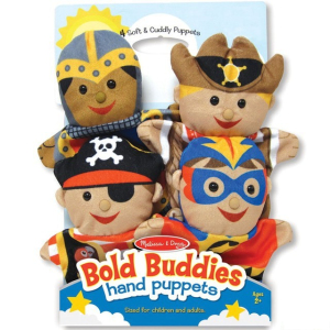 Maňásci - Sada 4ks maňásků, Hrdinové (M&D)