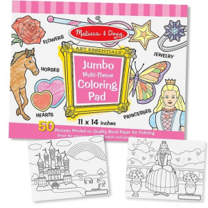 Omalovánky - Velké 50ks, Pro holky (M&D)