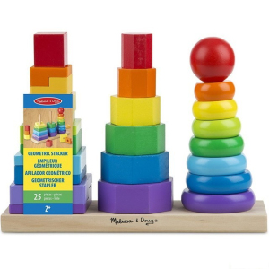 Skládačka - Nasazování na tyč, Pyramida 3v1 (M&D)