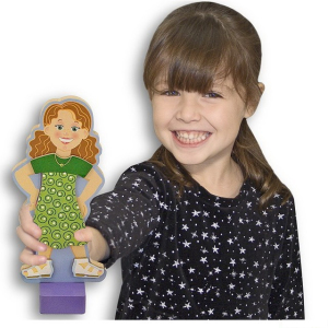 Puzzle oblékání magnetické - Dívka Maggie, 27ks (M&D)