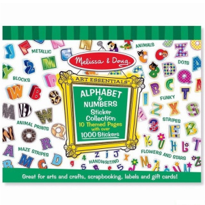 Samolepky - Písmena a číslice, 1000ks (M&D)