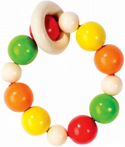 Chrastítko - Kroužek korálkový, Duhový (Heimess)