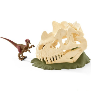 Schleich - Dinosaurus set, Velká lebka s Velociraptorem a ještěrem