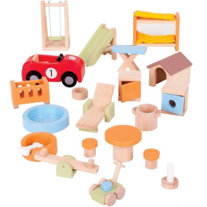 Nábytek pro panenky - Zahradní vybavení (Bigjigs)