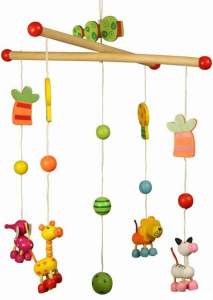 Kolotoč závěsný dřevěný - Zvířátka africká (Bigjigs)