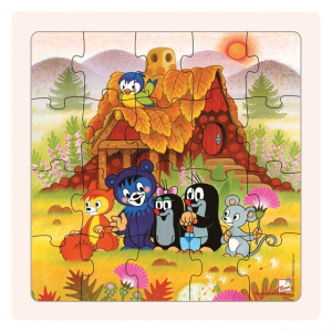 Puzzle na desce - Krtečková a kamarádi, 20ks (Bino)