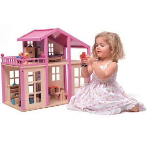 Domeček pro panenky - Britta s příslušenstvím (Woody)