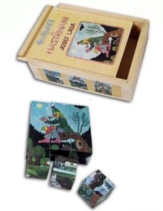 Kostky obrázkové 12ks - Josef Lada, Bubáci a hastrmani