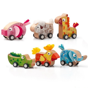 Zvířátko na kolečkách - Na setrvačník, 1ks (Woody)