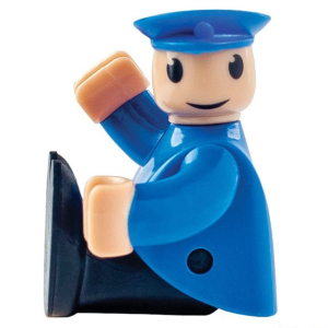 Vláčkodráha mašinka - Elektrická s pohonem, Moderní červená (Woody)