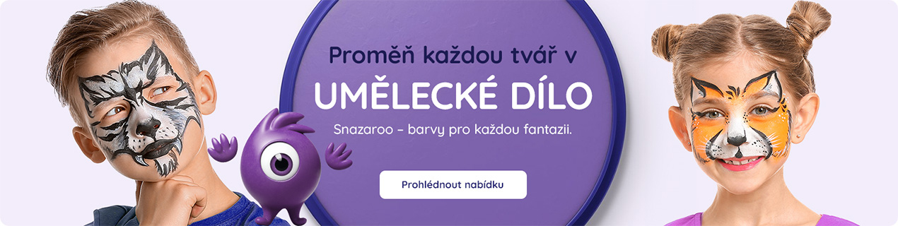 Barvy na obličej - Modroočko.cz